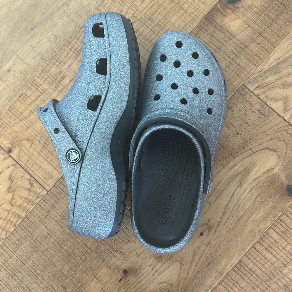 Platform glitter Crocs